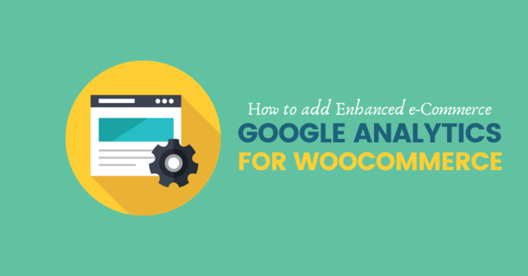 Add Google Analytics for WooCommerce