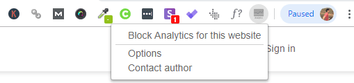 Block Yourself From Analytics icon
